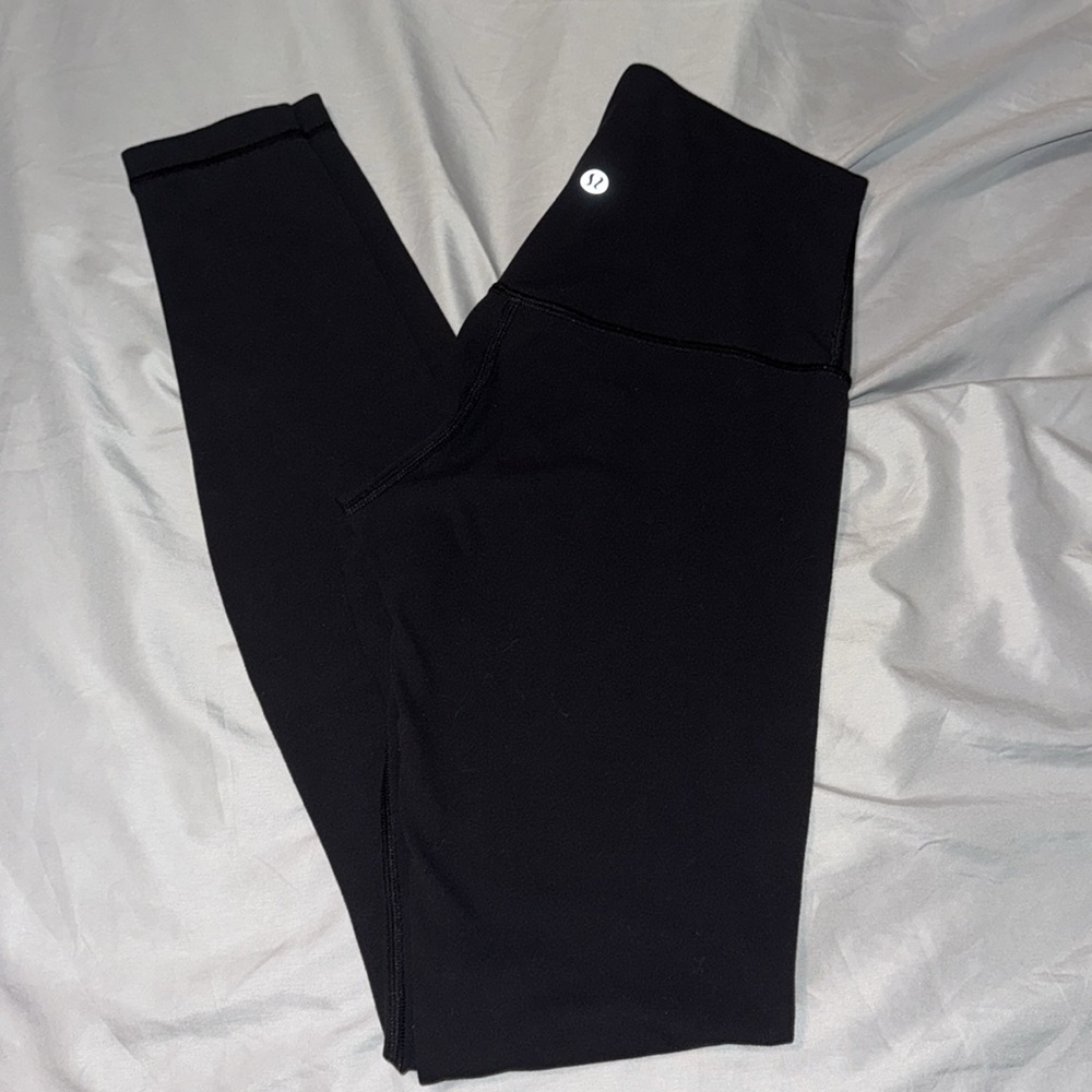 black lululemon align 28” leggings